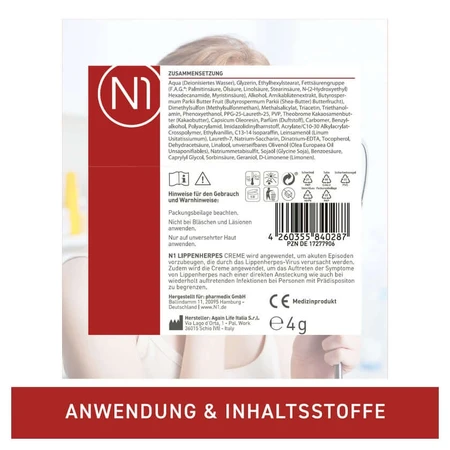 N1 Lippenherpes Creme 2 g