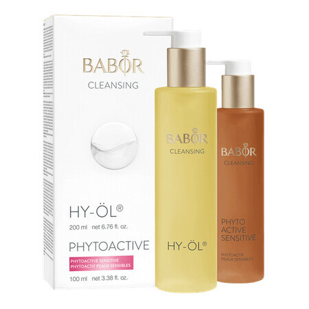 Set demachiere Babor HY-ÖL 200ml si Phytoactive Sensitive 100ml efect revigorant 