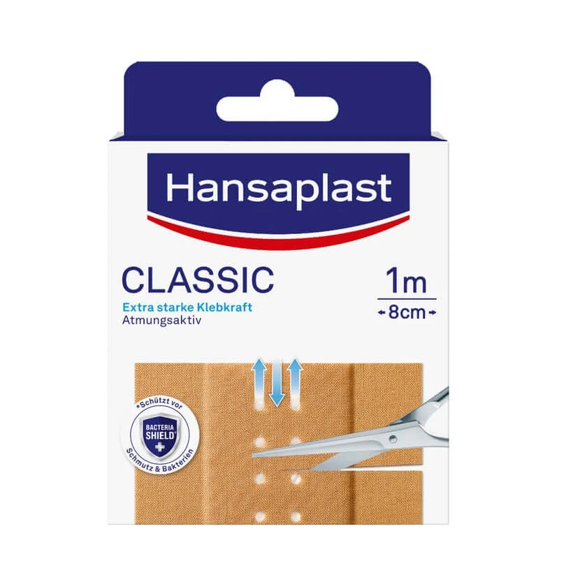 Hansaplast Classic Pflaster 8cm x1 m 1 St