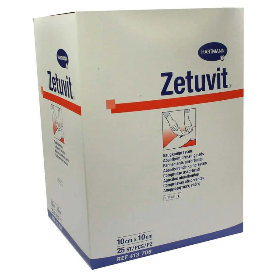 Zetuvit estéril 10 x 10 cm 25 uds.