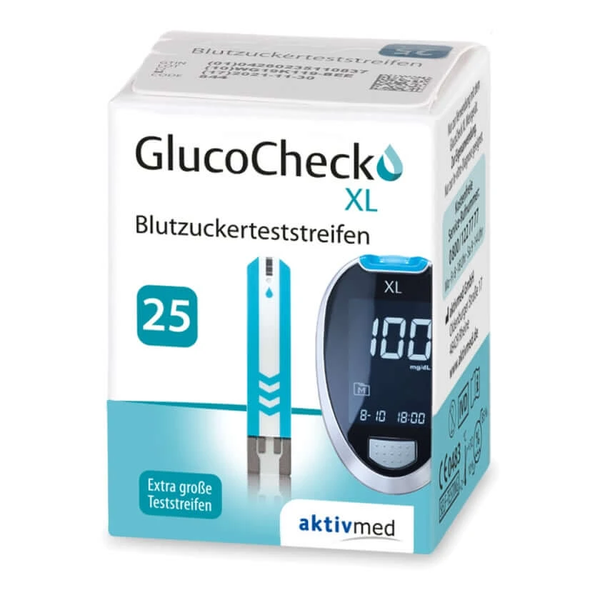 GlucoCheck XL Blutzuckerteststreifen 25 St