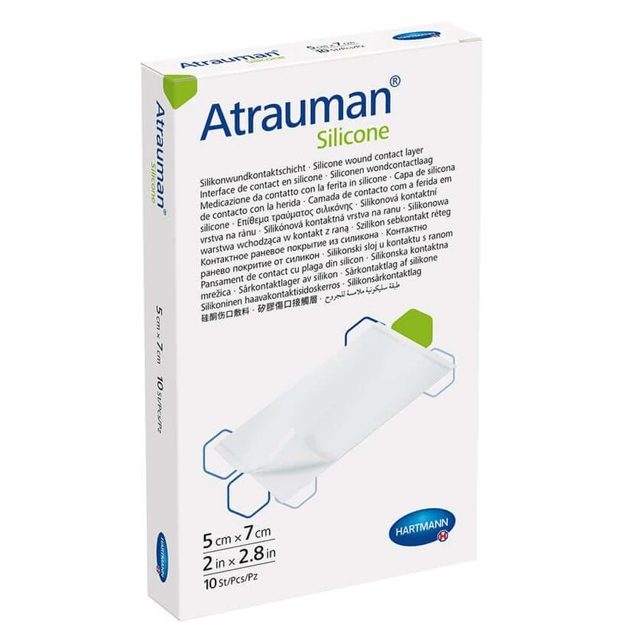 Atrauman silicon 5 x 7 cm 10 buc