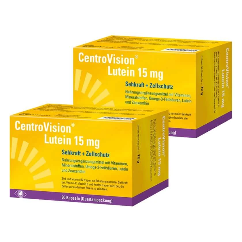 CentroVision Lutein 15 mg Doppelp. 2X90 St