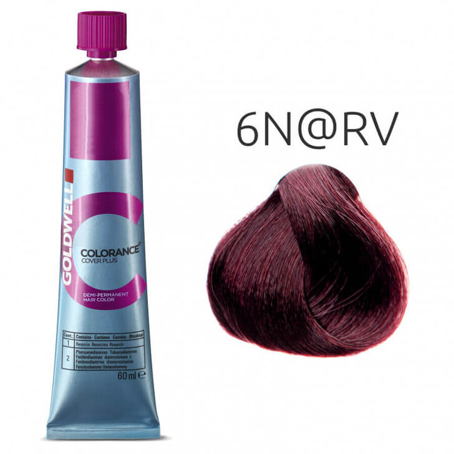 Vopsea de par demipermanenta Goldwell Colorance 6N@RV 60ml