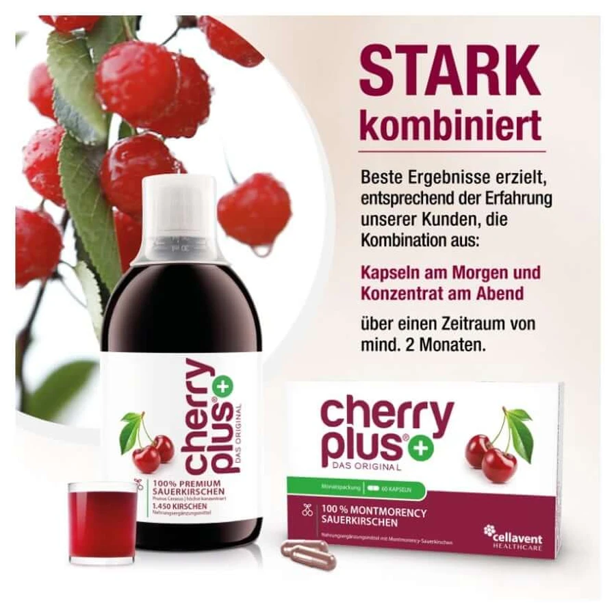 Original Montmorency Sour Cherry Capsules - Cherry PLUS® 180 Capsules