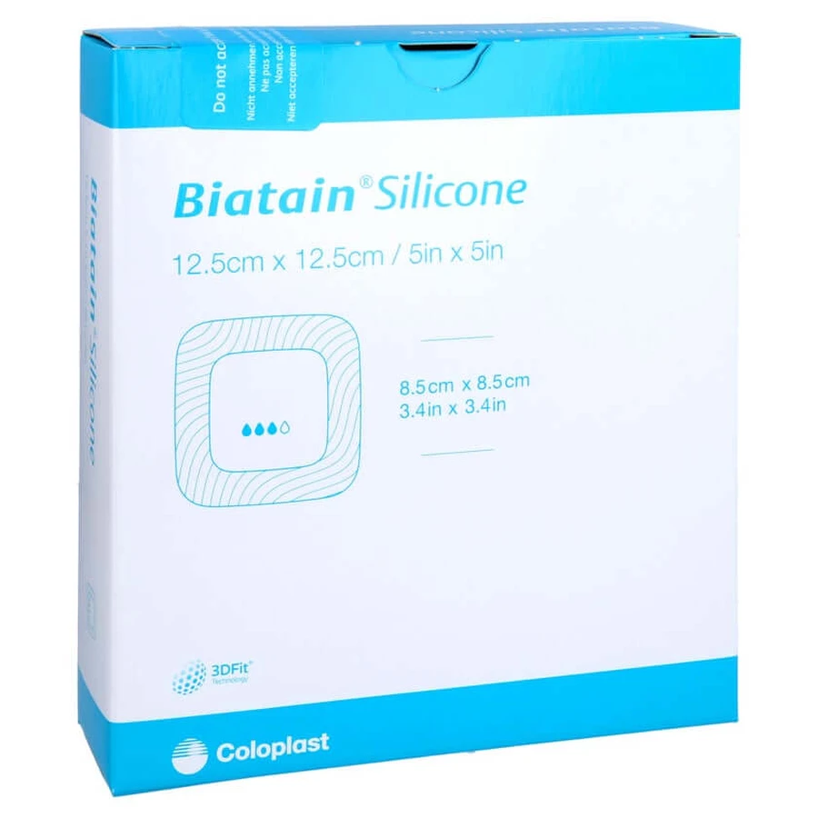 Biatain Medicazione in schiuma di silicone 12,5x12,5 10 pz.