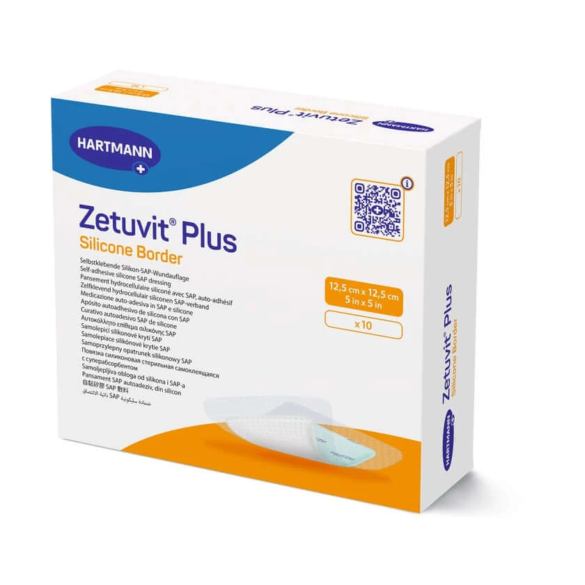 Zetuvit Plus Silicone Border 12,5x12,5 c 10 St