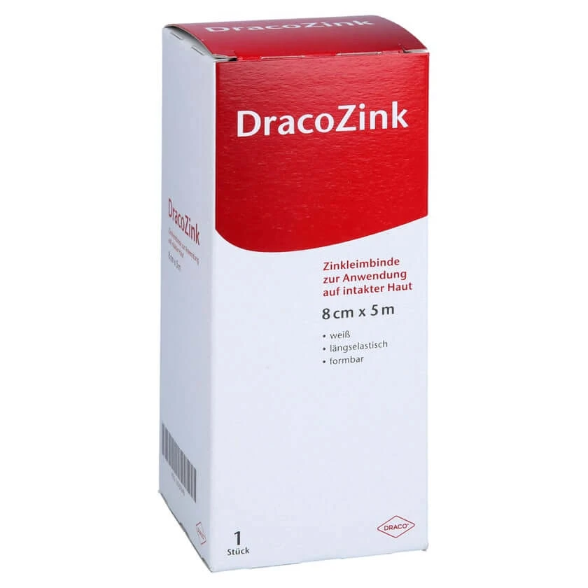 Zinkleimbinde Dracozink 8 cmx5 m 1 St