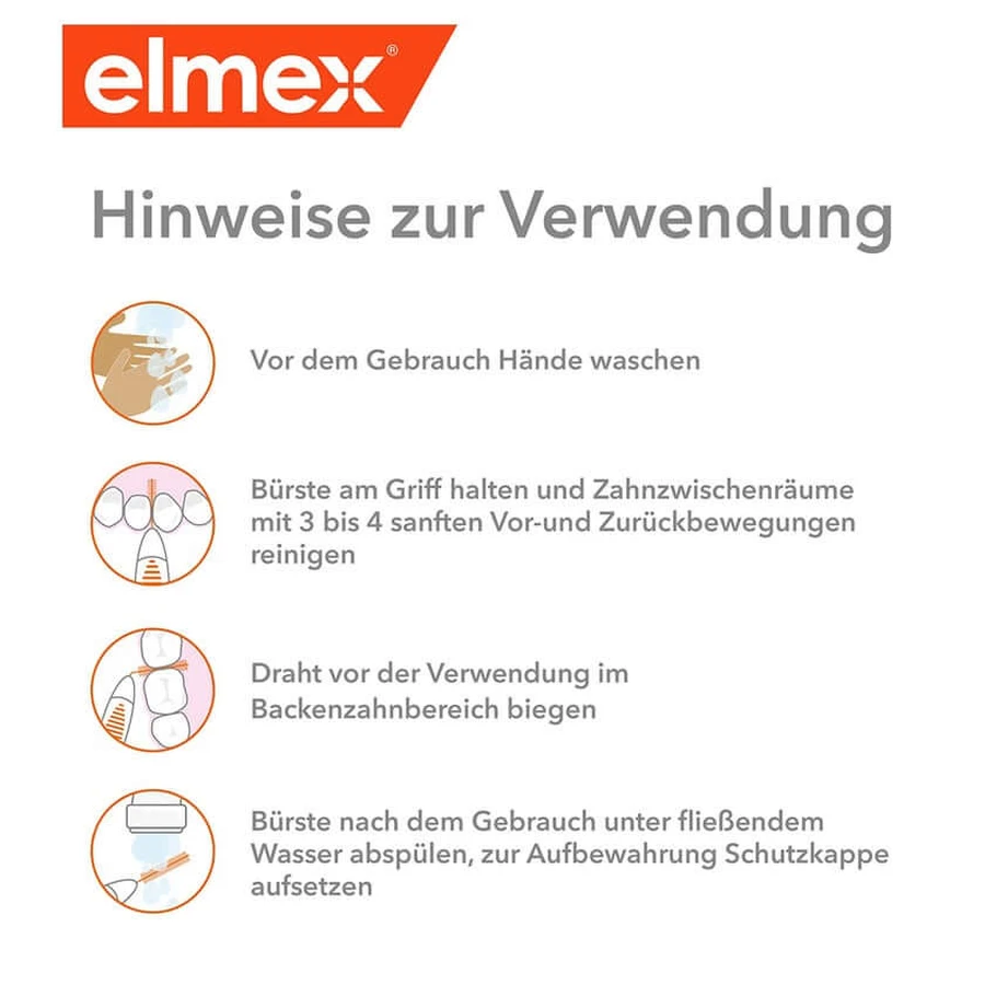 elmex Interdental Bürste blau Größe 3, 0,6 mm 8 St