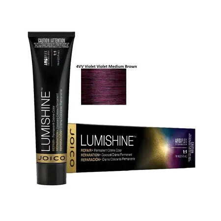 Joico Lumishine Permanent Creme 4VV Dauerhafte Haarfarbe 74ml