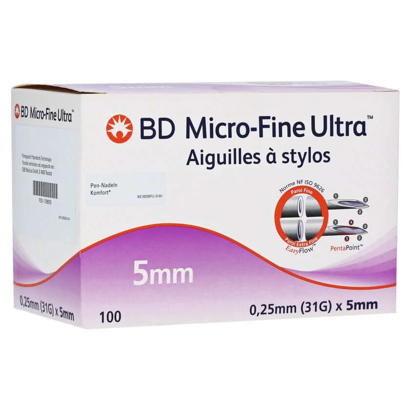 BD Micro-fine Ultra Pen-Nadeln 0,25x5 mm 100 St