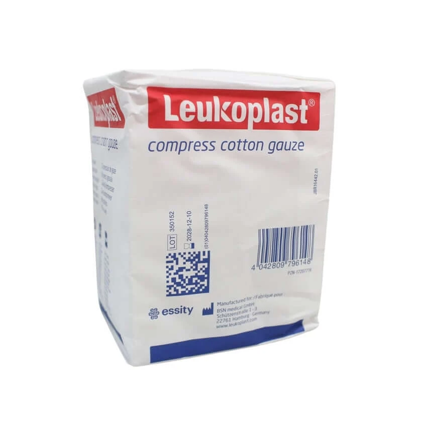 Leukoplast Mullkompressen, compress cotton gauze, unsteril, 10 x 10 cm 100 St