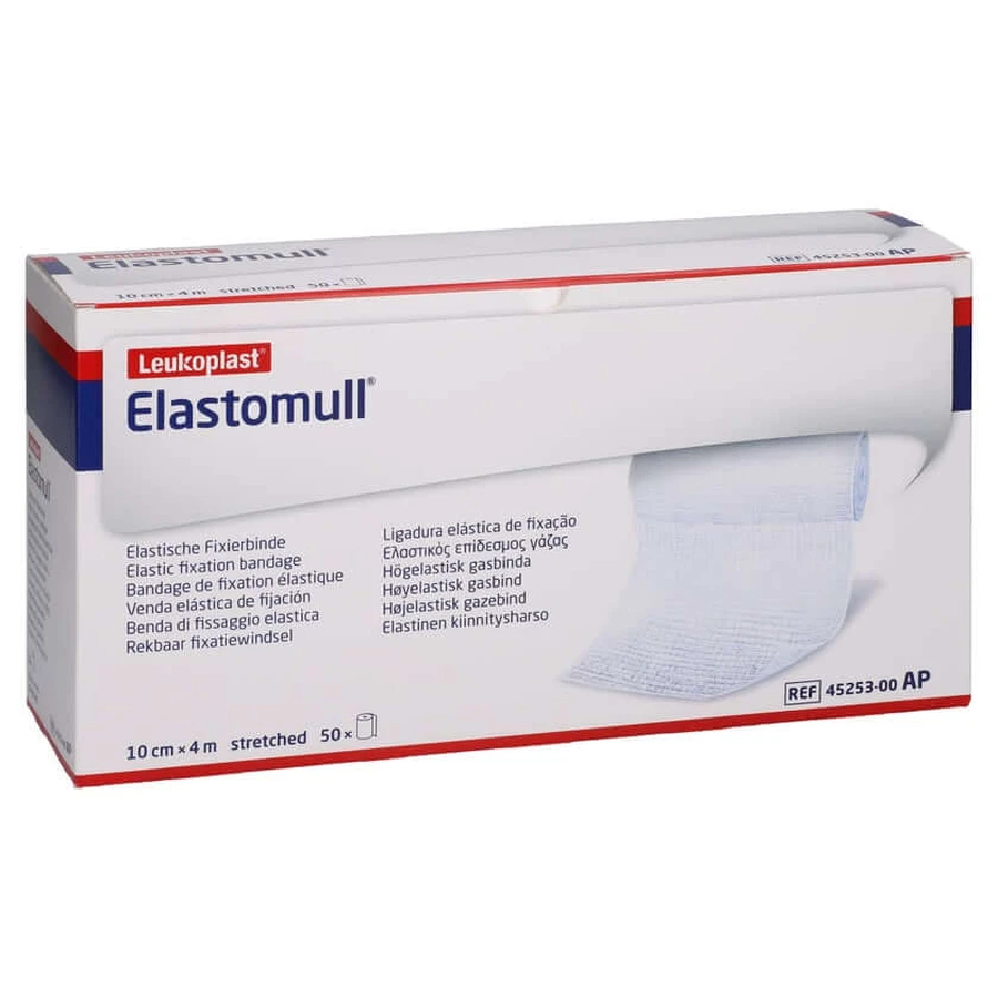 Elastomull 10 cmx4 m elastische fixatieband 45253 50 st.