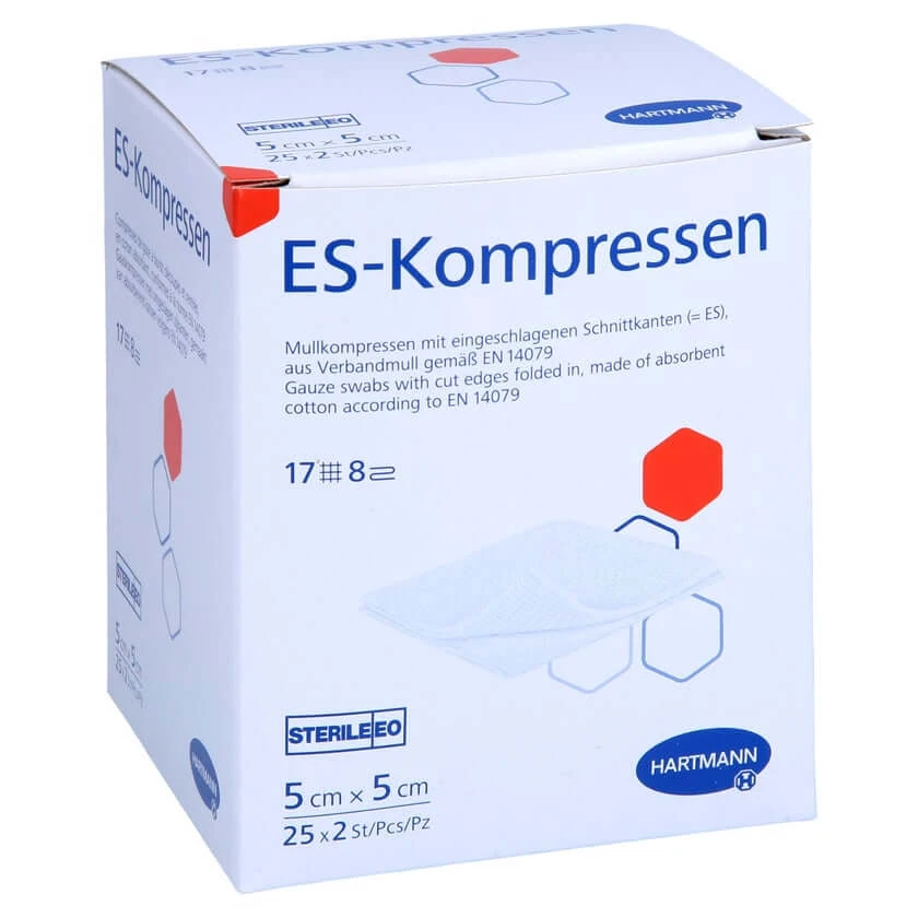Es-kompressen Steril 5x5 cm 8fach 25X2 St