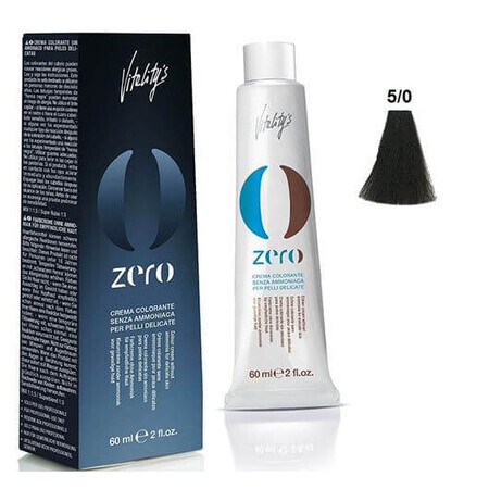 Vopsea par fara amoniac Vitality's New Zero Cream 5/0 60ml