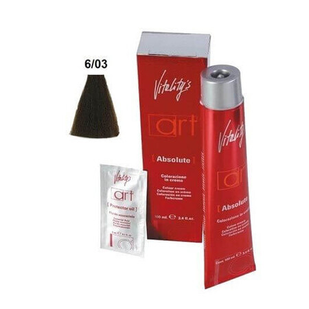 Vitality's Art Absolute permanente Haarfarbe mit Ammoniak 6.03 100ml