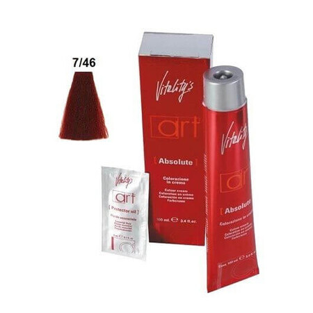 Vitality's Art Absolute permanente Haarfarbe mit Ammoniak 7.46 100ml