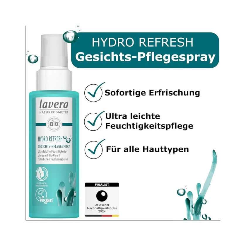 Lavera Hydro Refesh Gesichts-Pflegespray 100 ml