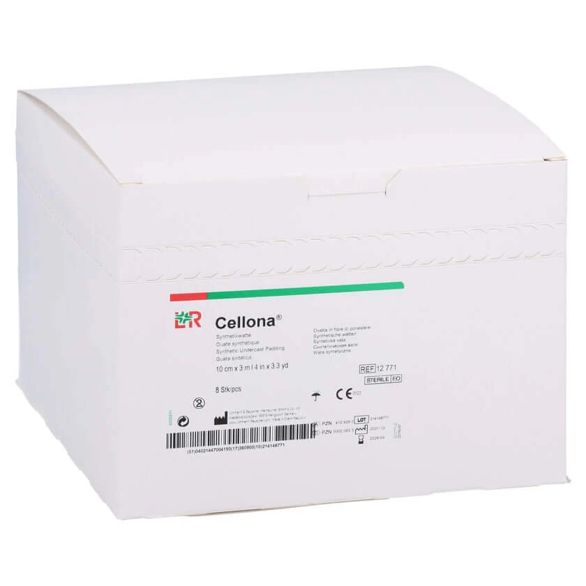 Cellona Synthetikwatte Steril 10 cmx3 m 8 St