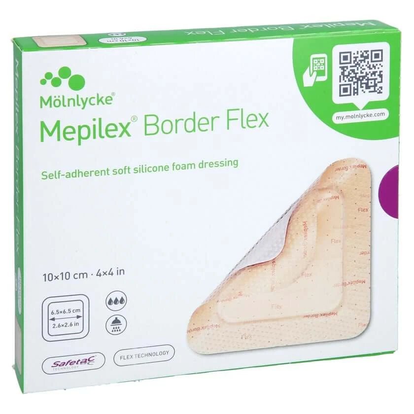 Mepilex Border Flex Schaumverb.haft.10x10 Cm 5 St