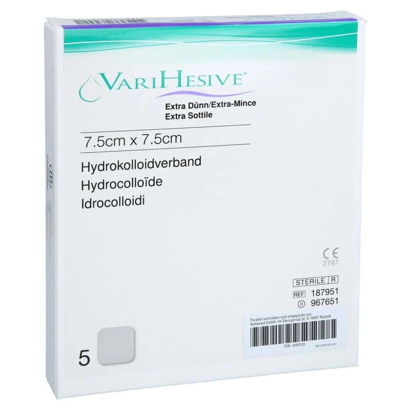 Varihesive Extra Dünn 7,5x7,5 Cm Hkv Hydroaktiv 5 St
