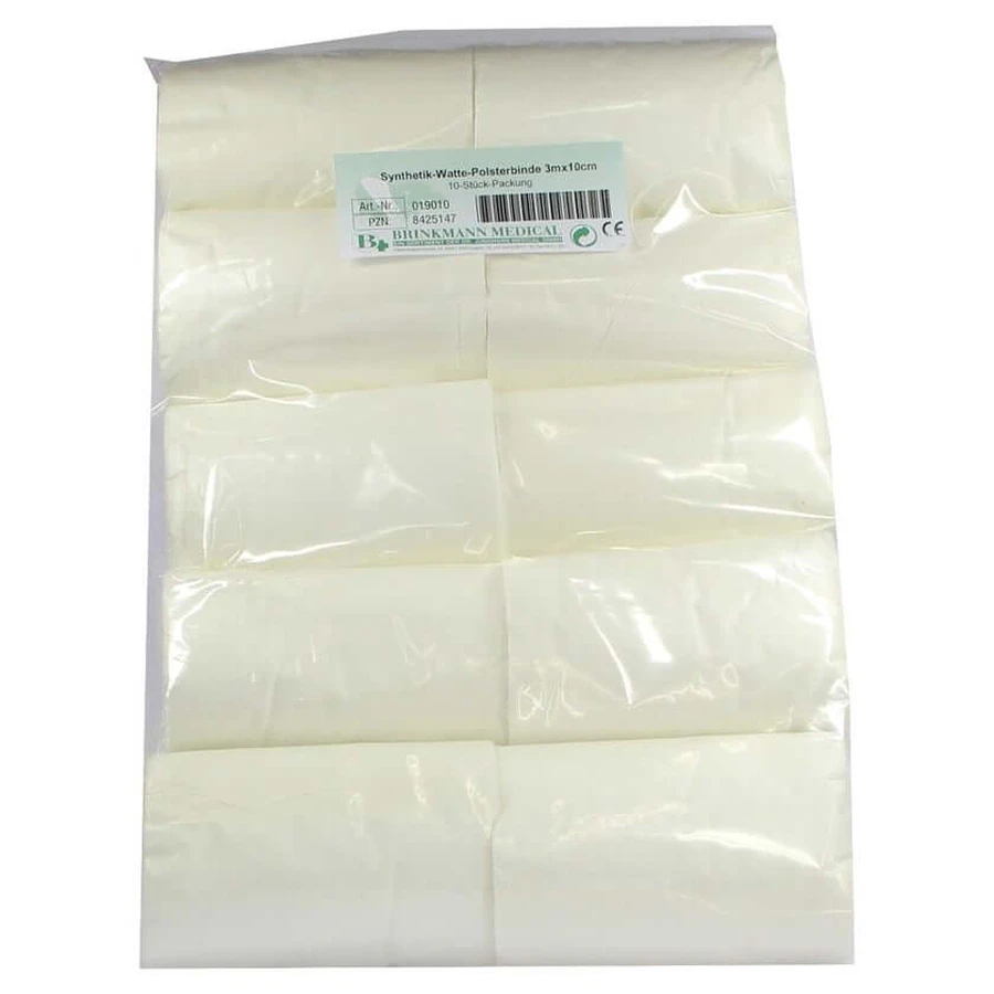Bandages en coton synthétique 10 cmx3 m 10 pcs.