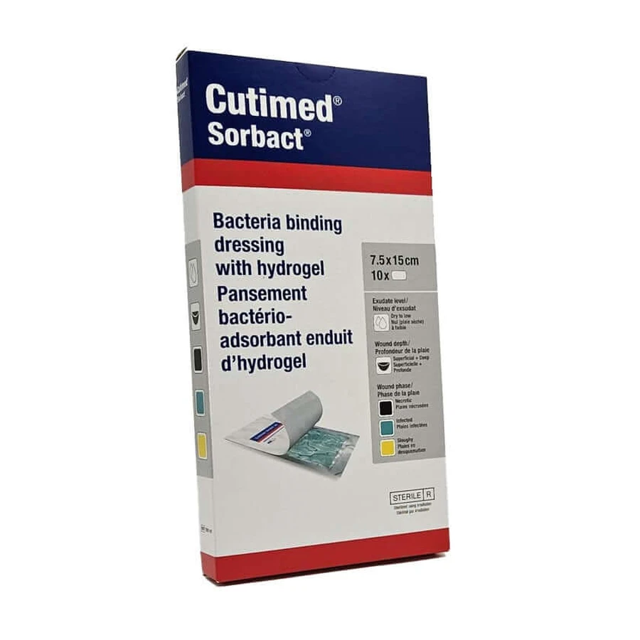 Cutimed Sorbact Gel Comprese 7.5x15 cm 10 buc.