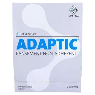 Adaptic 10x10 cm wilgotny opatrunek na ranę 201 10 szt.