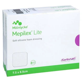 Mepilex Lite foam dressing 7.5x8.5 cm st 10 pcs