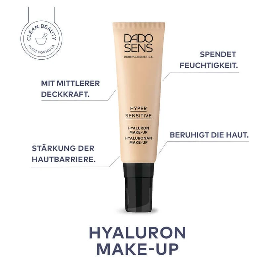 DADO SENS HYPERSENSITIVE HYALURON MAKE-UP almond - bei hypersensibler Haut 30 ml