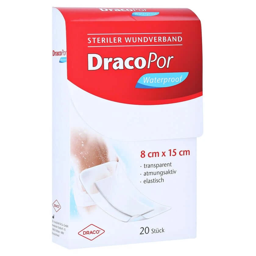 Dracopor Waterproof Wundverband 8x15 cm 20 St