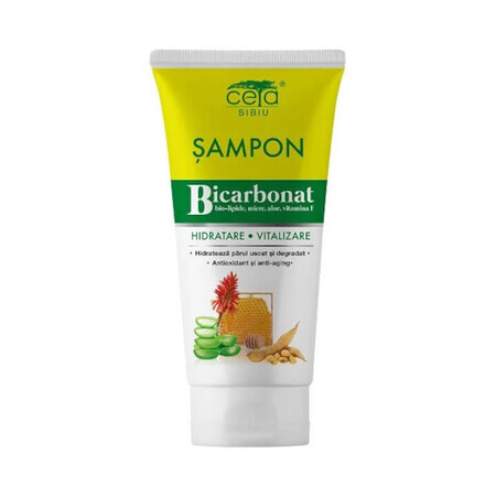 Bikarbonat-Shampoo zur Hydratation und Vitalisierung mit Bio-Lipiden, Honig, Aloe und Vitamin F 200ml CETA SIBIU
