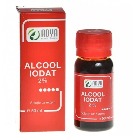 Adya Green Pharma, Alkohol Jodat 2%, 50ml