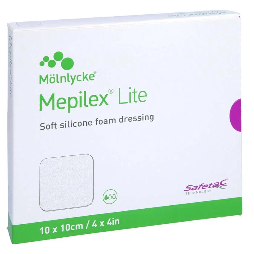Mepilex Lite Schaumverband 10x10 cm ster 5 St