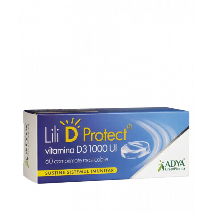 Lili D ProtectVitamin D3 1000 IU x 60cpr Adya Grün