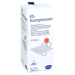 Es-compresse non sterili 5x5 cm 8-fold 100 pz.