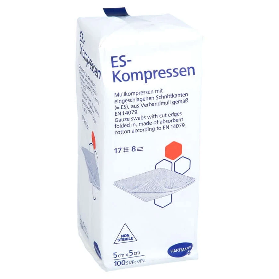 Es-compresse non sterili 5x5 cm 8-fold 100 pz.