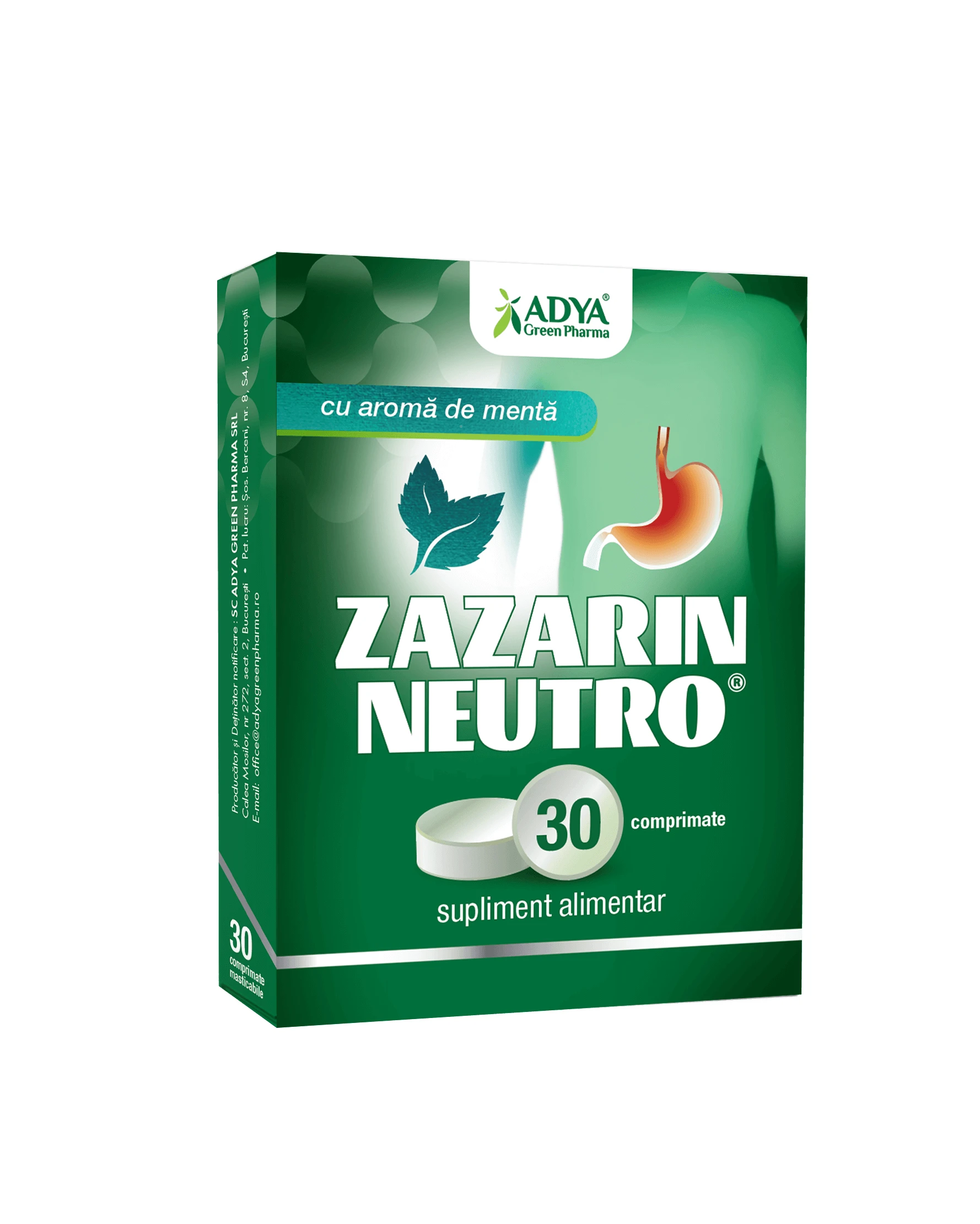 Zazarin Neutral Mint x 30cpr mast Adya Grün