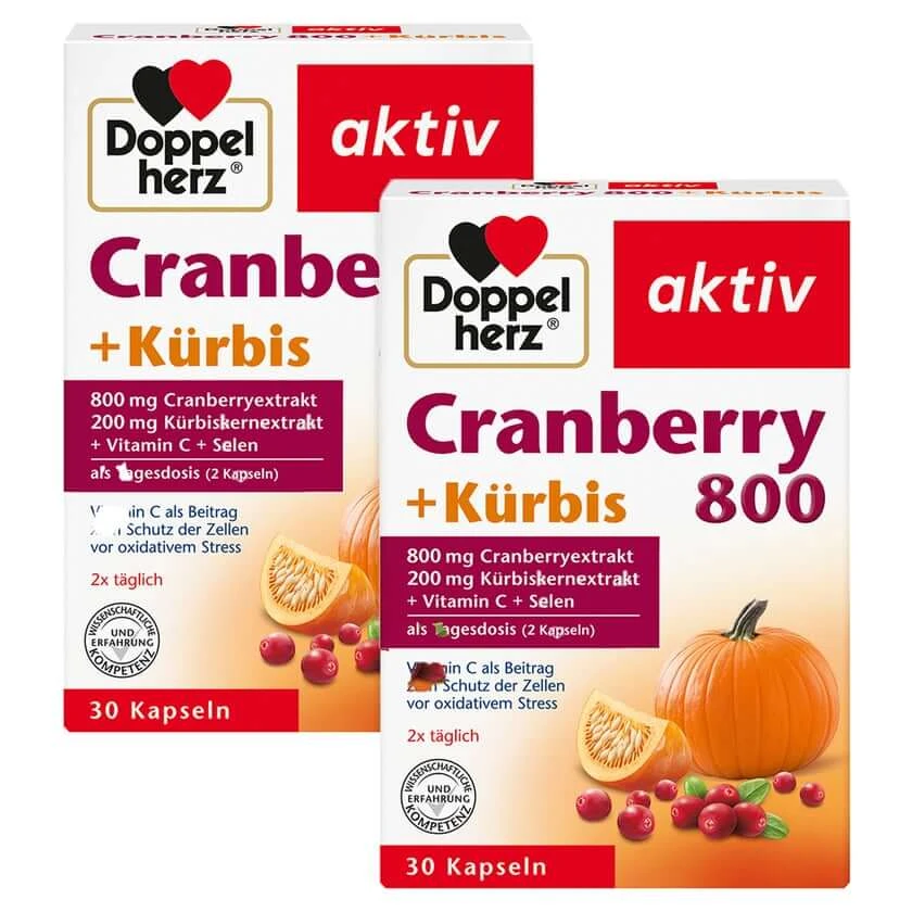 DH Cranberry+ Kürbis+ Vit C+ Selen 2X30 St