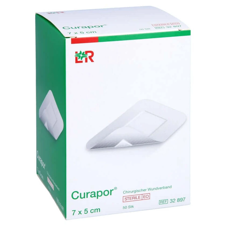 Pansament pentru rană Curapor Steril 5x7 cm 50 buc