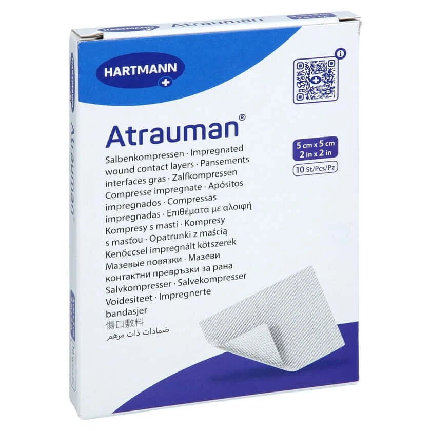 Atrauman 5x5 cm steril Kompressen 10 St