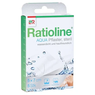Ratioline aqua shower plaster Plus 5x7 cm 5 pcs.
