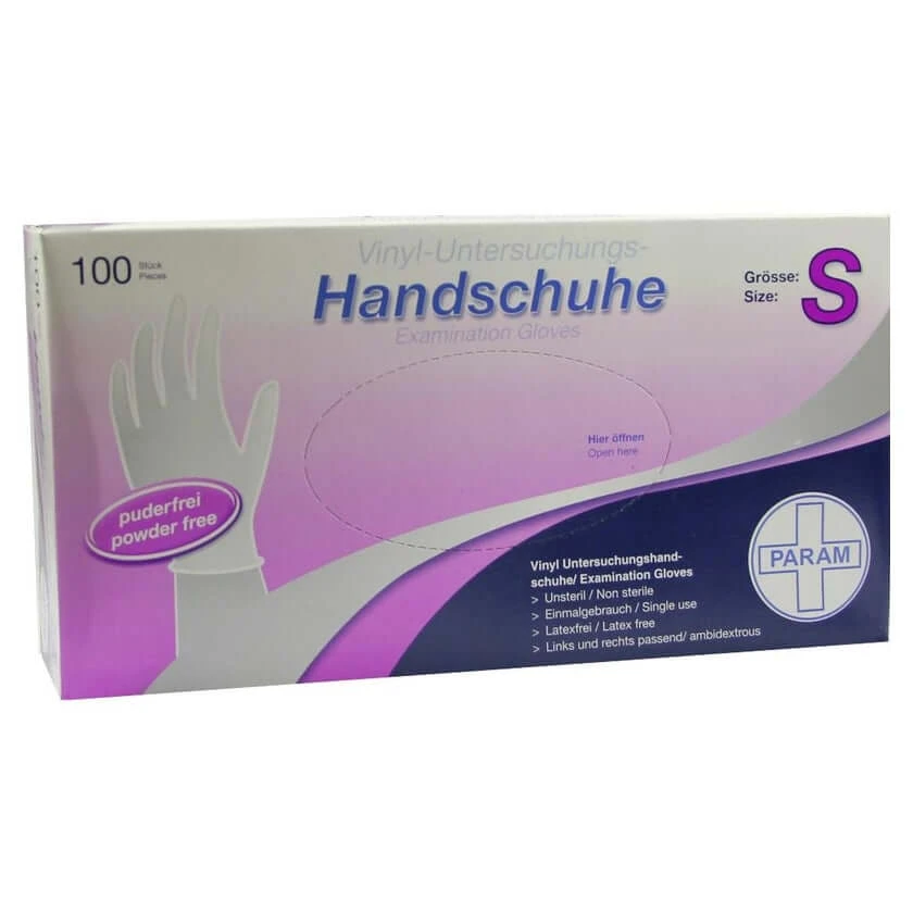 Handschuhe Einmal Vinyl puderfrei S 100 St
