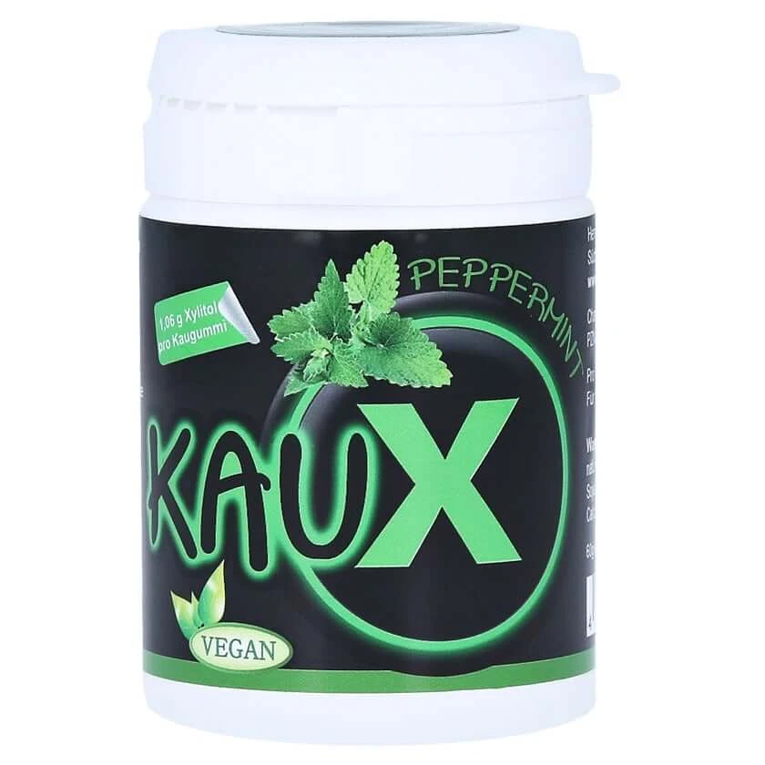 KAUX Zahnpflegekaugummi Peppermint mit X 40 St