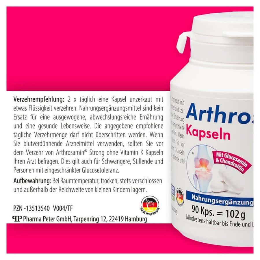 Arthrosamine Strong sin vitamina K cápsula 90 St