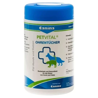 Petvital șervețele umede urechi veterinar. 120 buc.