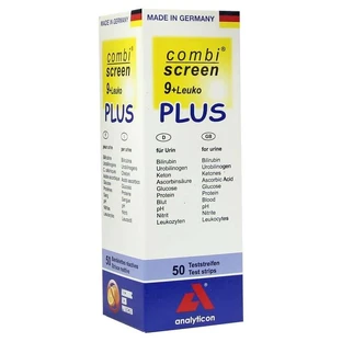 Combiscreen 9+leuko Plus teststrips 50 stuks