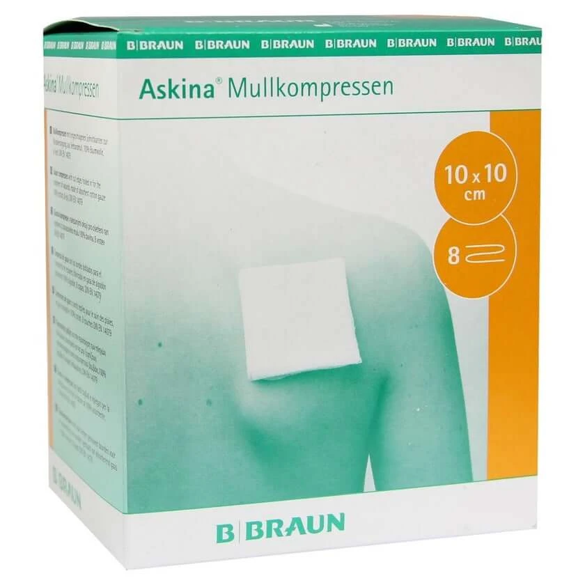Askina Mullkompressen 10x10cm steril 25X2 St