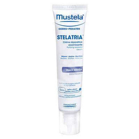 Cremă dermo-reparatoare purifiantă pentru piele iritată, Stelatria, 40 ml, Mustela