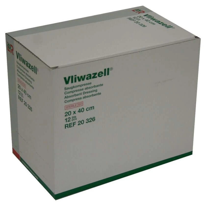 Vliwazell Saugkompressen Steril 20x40 cm 12 St